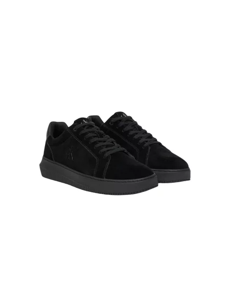 Велурени маратонки Calvin Klein Jeans CHUNKY CUPSOLE SU мъжки черно