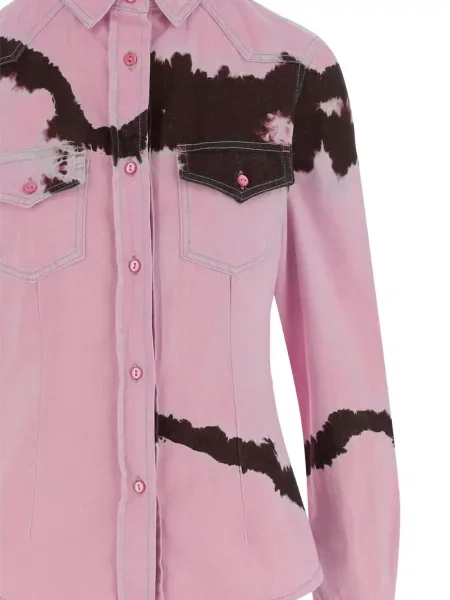 Koszula Don't @ Me wiązana różowa