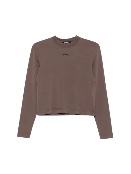Top Jacquemus brązowy