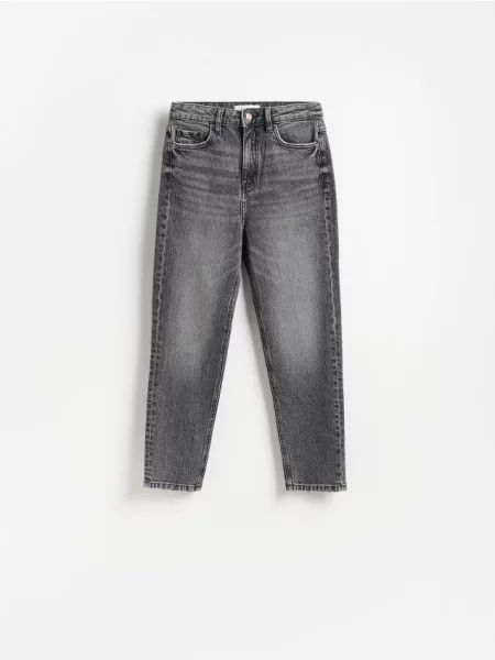 Reserved Blugi mom slim fit gri