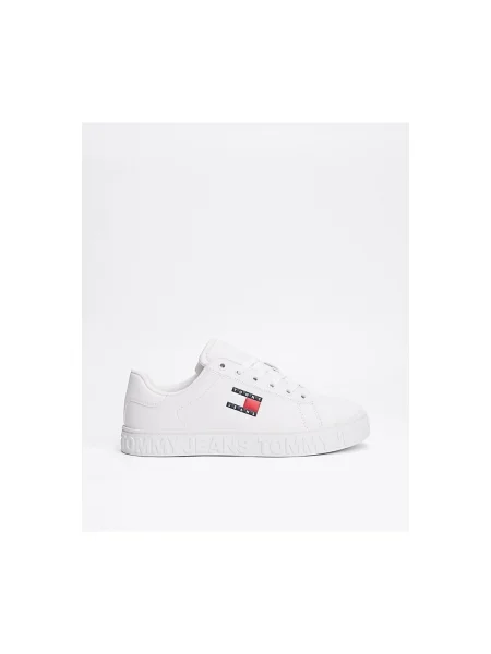 Sportcipők Tommy Jeans Tjw Logo Outsole Sneaker Ess fehér