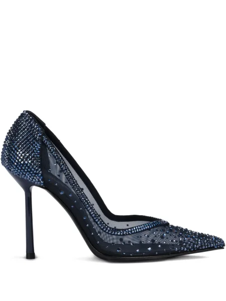 Pantofi cu toc Le Silla plasă de cristal albastru