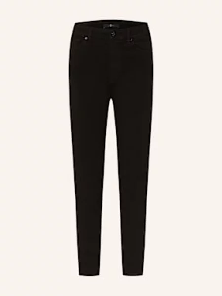 7 For All Mankind Jeansy Skinny Aubrey schwarz czarne