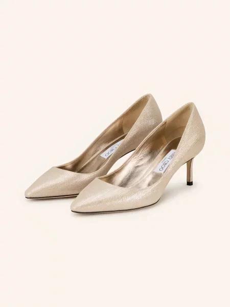 Jimmy Choo Czółenka Romy 60 gold złota