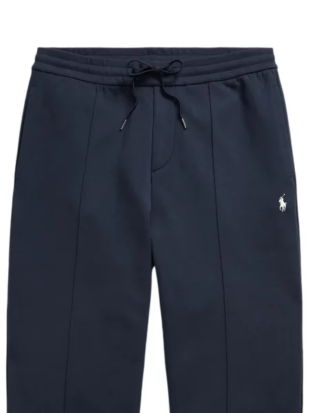 Мрежеста бягане подрязан поло тениска Polo Ralph Lauren синьо