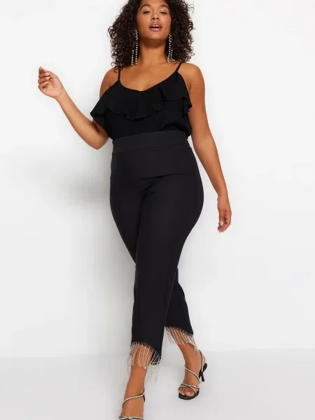 Spodnie Trendyol czarne