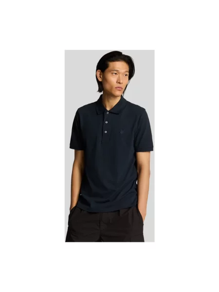 Koszulka polo Lyle & Scott niebieska