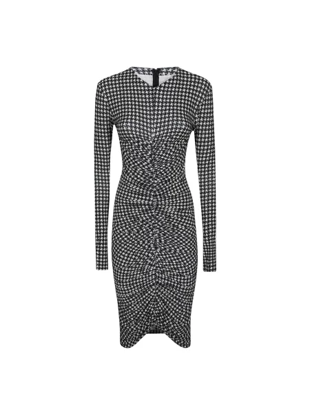 Sukienka midi Norma Kamali z długim rękawem elegancka do kolan