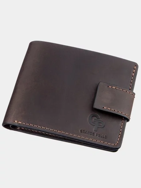 Кожаный кошелек Grande Pelle коричневый