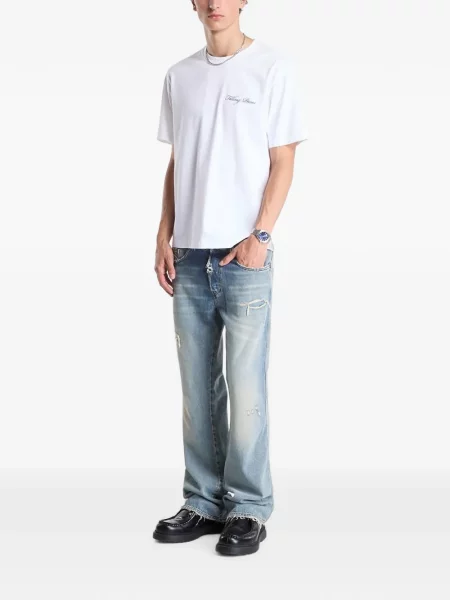 Tricou Filling Pieces cu imagine alb