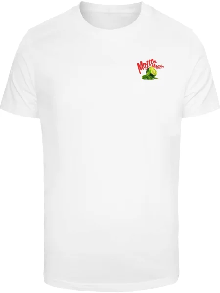 Mister Tee Tricou Mojito Magic verde / verde iarbă / roșu alb