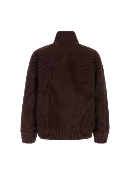 Sweter Carhartt Wip wełniany brązowy