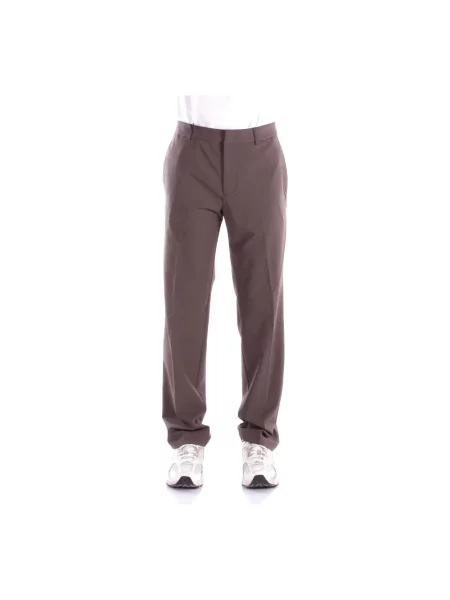 Emporio Armani spodnie proste brązowy