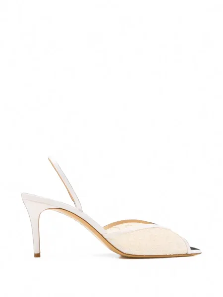 Sandale Andrea Wazen plasă slingback alb