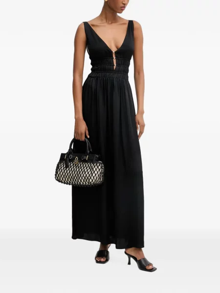 Rochie maxi Liu Jo cu decolteu în V negru