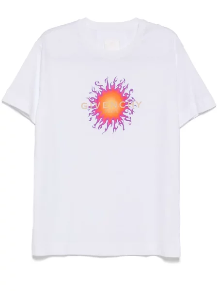Tricou Givenchy cu imagine alb