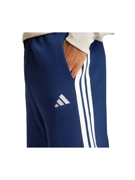 Csíkos frottír rövidnadrág Adidas kék