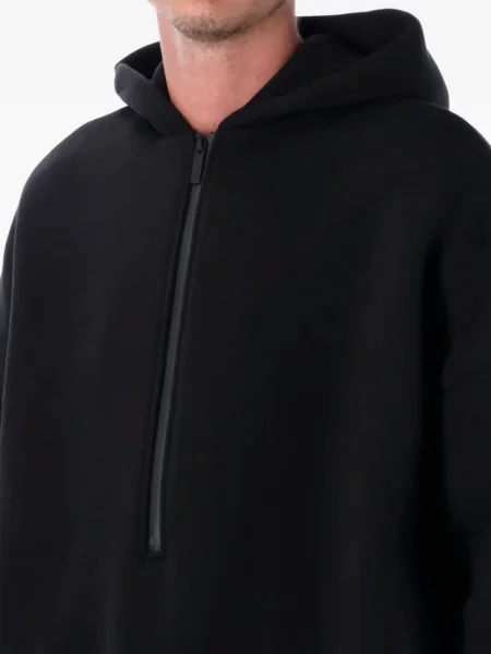 Половин цип суичър с качулка Fear Of God черно