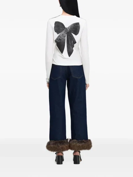 Tricou Marc Jacobs cu funde alb