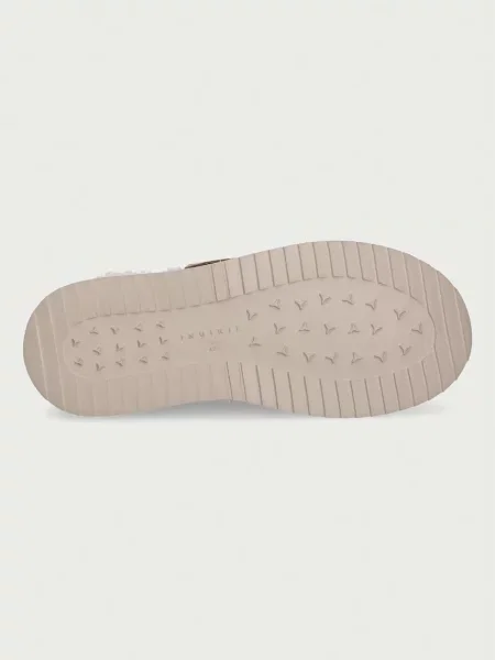 Inuikii női velúr papucs Micro Buckle bézs