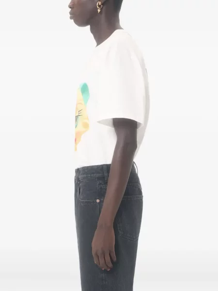 Tricou Valentino Garavani cu imagine alb