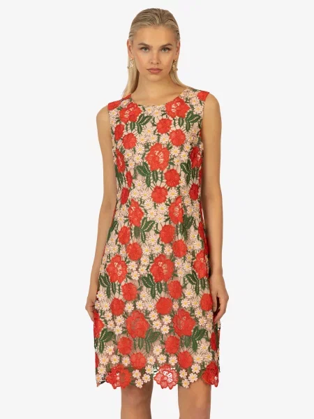Kraimod Rochie de cocktail verde / roz roșu