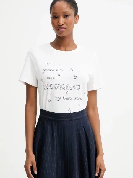 Тениска Weekend Max Mara ARA дамска бяло