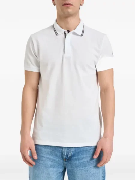 Tricou polo Colmar cu dungi alb