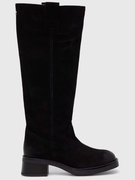 Замшевые сапоги Steve Madden черные