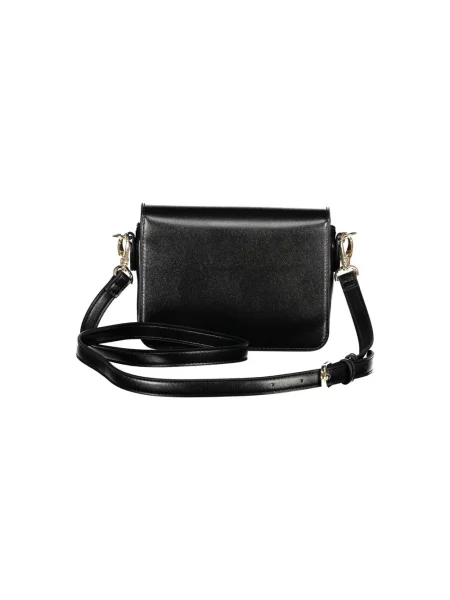 Lniana torebka crossbody Valentino By Mario Valentino czarna