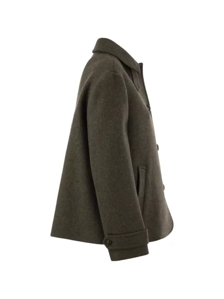Geacă Weekend Max Mara de lână evazată verde