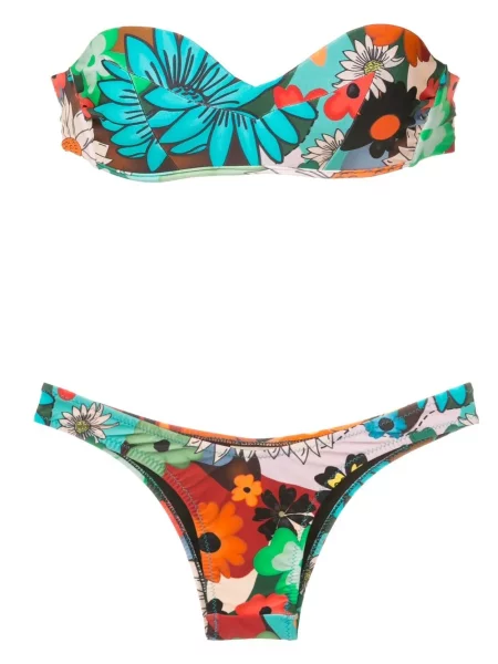 Bikini Amir Slama cu model floral cu imagine