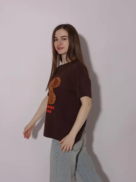 Футболка Andin коричневая