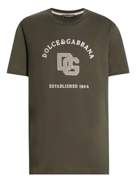 Tricou Dolce & Gabbana cu aplicații verde