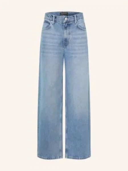 Allsaints Jeansy Rivet O Kroju Regular Fit blau niebieskie