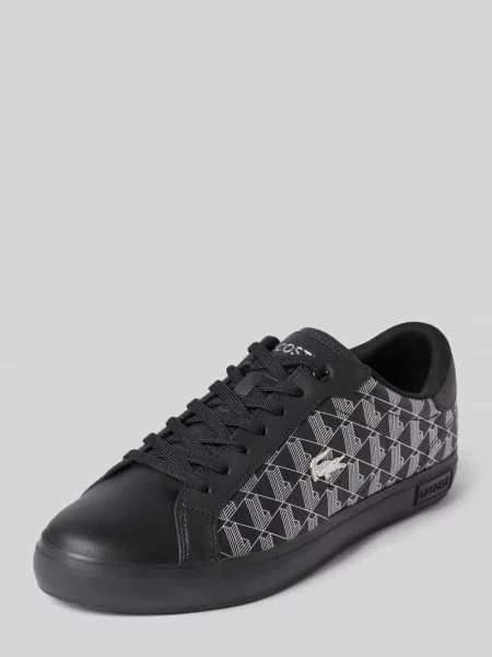 Sneakersy z naturalnej skóry bydlęcej Lacoste czarne