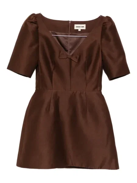 Rochie Shushu/tong cu funde de costum maro