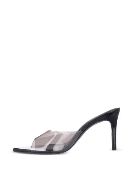 Sandale Black Suede Studio din piele de căprioară negru