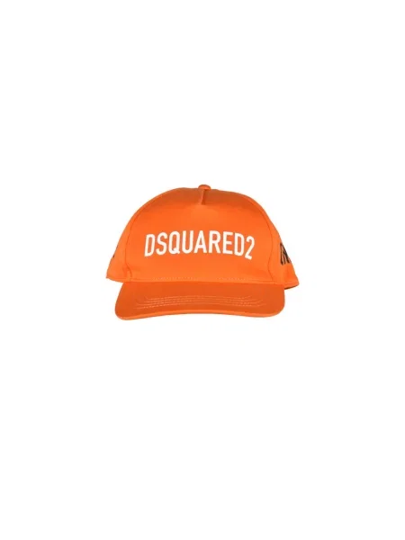Czapka z daszkiem Dsquared2 pomarańczowa