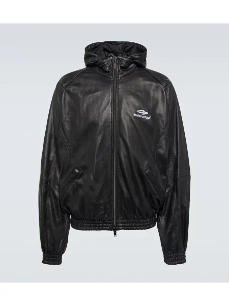 Geanta de piele Balenciaga negru