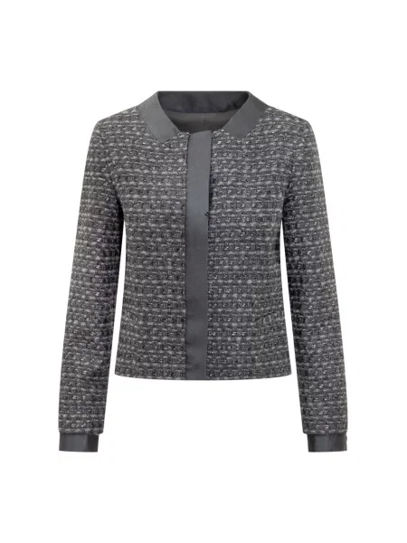 Marynarka Emporio Armani tweedowa szara