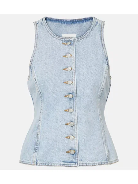 Vestă denim Magda Butrym albastru