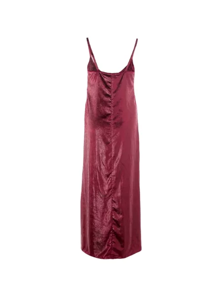 Rochie maxi Lardini de catifea roșu