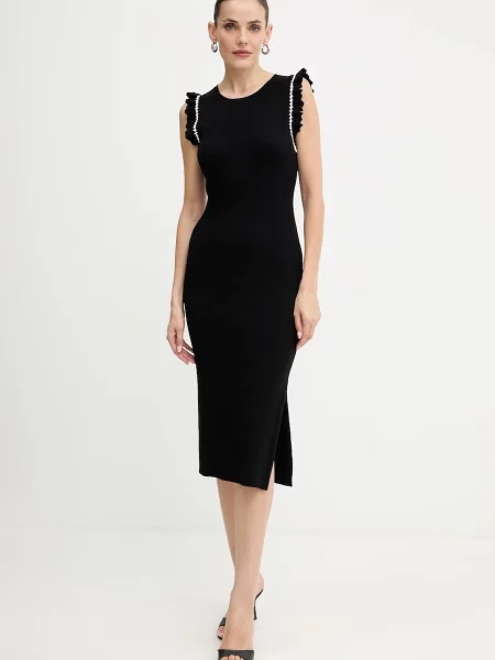 Morgan rochie midi mulată RMSAGA negru