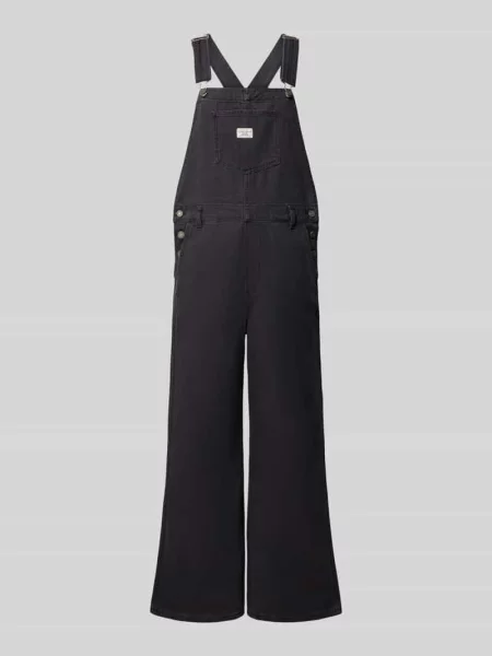 Kombinezon w denimowym wyglądzie krój regular fit Guess Jeans czarny