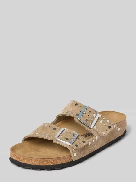 Trampki Birkenstock Arizona Rivets Suede Leather Taupe EUR 38 beżowe