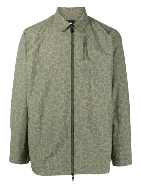 Geacă Maharishi cu imagine cu imprimeu geometric verde