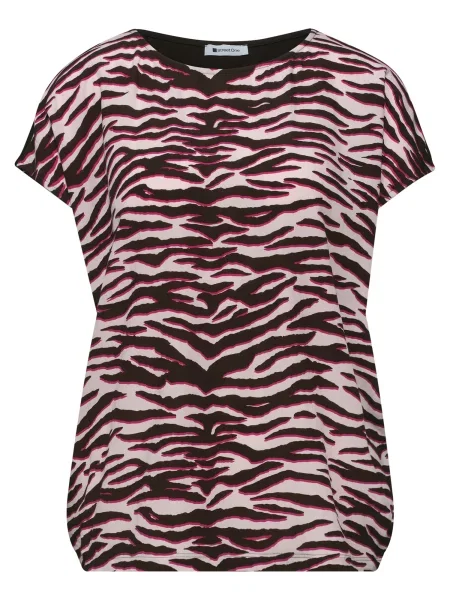 STREET ONE Tricou roz / roz pudră negru