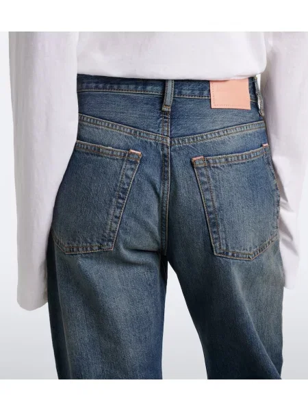 Blugi cu picior larg Acne Studios albastru