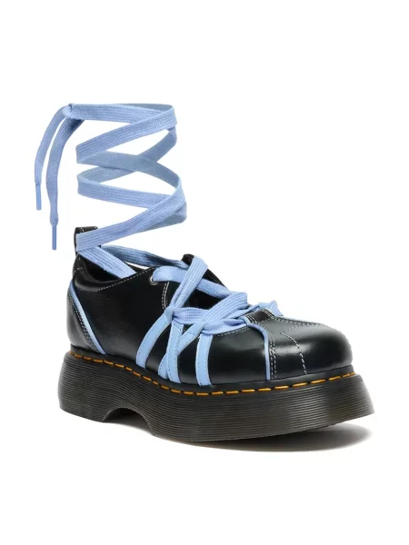 Кожаные балетки Dr. Martens на шнуровке